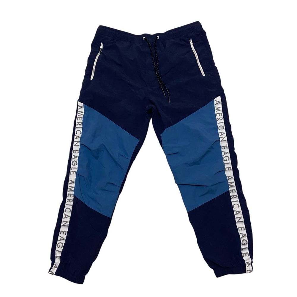 American Eagle Joggers with Contrast Panels Men’s Medium Blue